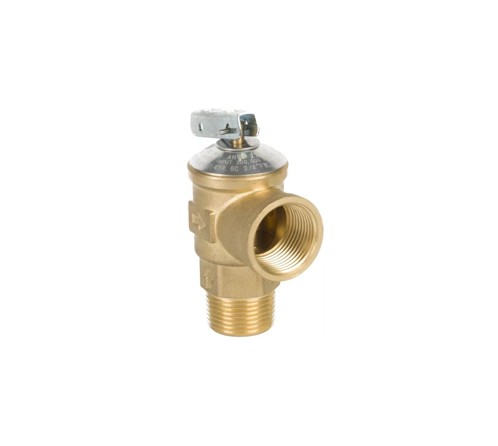 CONRADER SRV530-200 200 PSI Brass Safety Relief Valve – 3/4 NPT For Air Compressor Tank